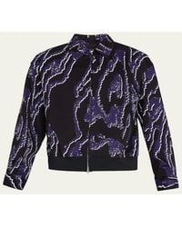 3.1 Phillip Lim - Wood Grain-Print Bomber Jacket - Lyst