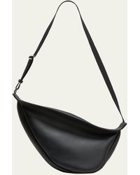 The Row - Large Slouchy Curved Leather Crossbody Bag - Lyst