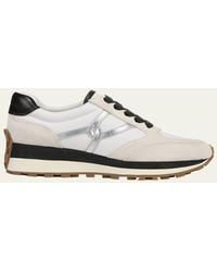 Veronica Beard - Valentina Mixed Leather Retro Sneakers - Lyst