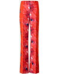 Akris - Florine Cotton Silk Poppies Print Pants - Lyst