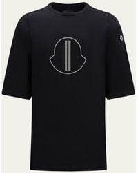 Moncler - X Moncler Logo Print Cotton T-shirt - Lyst