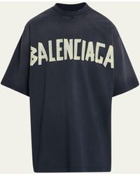 Balenciaga - Masking Tape Logo T-shirt - Lyst