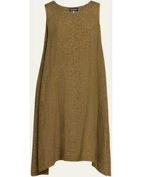 Eskandar - Side Pleated Sleeveless Dress - Lyst
