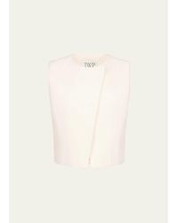 Twp - High-Neck Hidden Placket Vest - Lyst