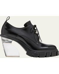 Simone Rocha - Leather Clear-heel Platform Loafers - Lyst