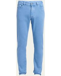 Zegna - Cotton-stretch Slim 5-pocket Pants - Lyst