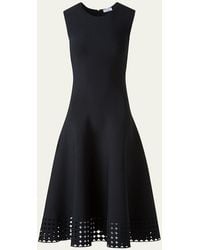 Akris Punto - Dot Lace-Hem Sleeveless Midi Dress - Lyst
