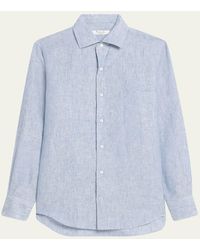 Loro Piana - Andre Button Down Linen Solaire Shirt - Lyst