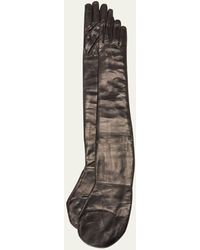 Jil Sander - Patent Leather Shoulder Gloves - Lyst