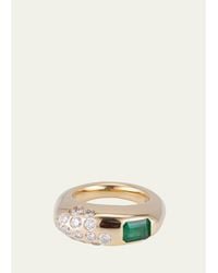 UNIFORM OBJECT - 18K Dowry Ring With-Cut Stone And Diamonds - Lyst