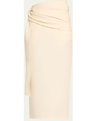 The Row - Laz Maxi Wool Silk Skirt - Lyst