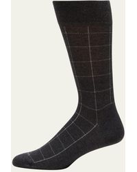 Marcoliani - Windowpane Mid-calf Socks - Lyst