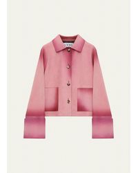 Loewe - Turn-Up Cuffs Ombre Suede Jacket - Lyst