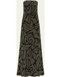 Matteau - Bias-cut Strapless Column Dress - Lyst