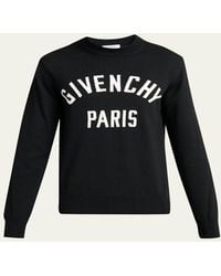 Givenchy - Logo Cotton-Blend Crewneck Sweater - Lyst