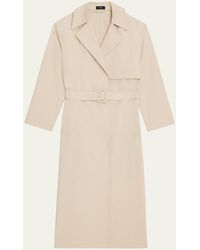 Theory - Single-breasted Wrap Trench Coat - Lyst
