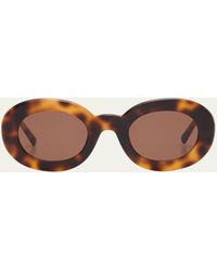 Jacquemus - Les Lunettes Pralu Oval Acetate Sunglasses - Lyst