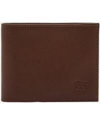 Il Bisonte - Leather Bi-fold Wallet W/ Id Slot - Lyst