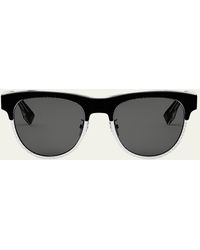 Fendi - Travel Acetate Round Sunglasses - Lyst