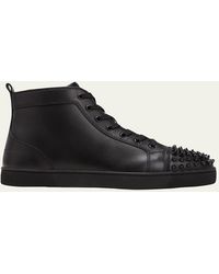 Christian Louboutin - Lou Spikes High-top Sneakers - Lyst