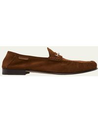 Tom Ford - Ripley Suede Moccasin T-Bit Loafers - Lyst