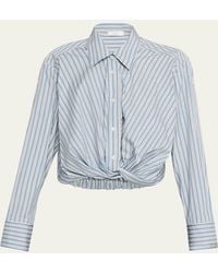 A.L.C. - Leo Striped Twist-Front Top - Lyst