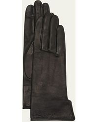 Agnelle - Two-tone Classic Leather Gloves - Lyst