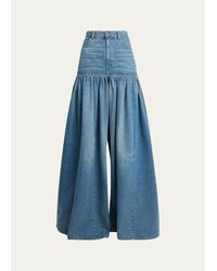 Chloé - Fit-And-Flare Denim Jeans - Lyst