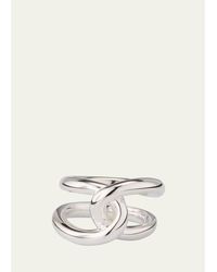 LIE STUDIO - The Agnes Sterling Knot-Tie Ring - Lyst