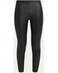 Alice + Olivia - Lennox Mid-Rise Leather Leggings - Lyst