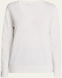 Vince - Weekend V-neck Cashmere Pullover Sweater - Lyst