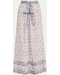 Hannah Artwear - Olimpia Tie-belt Floral Maxi Skirt - Lyst