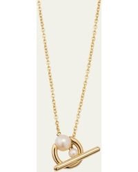 Sophie Bille Brahe - 14k Recycled Yellow Gold Claudia Simple Necklace With Freshwater Pearls - Lyst