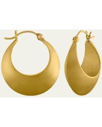 Prounis Jewelry - Leech Hoop Earrings 22k Gold - Lyst