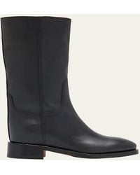 Santoni - Fleeces Leather Mid Boots - Lyst