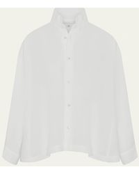 Eskandar - Caucasus Shirt With Notch Collar (Mid Plus Length) - Lyst