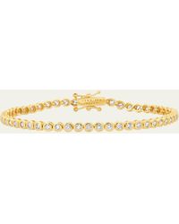Jennifer Meyer - 18k Yellow Gold Mini Bezel Tennis Bracelet With Diamonds - Lyst