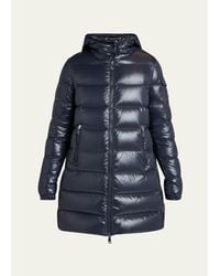 Moncler - Courcelles Long Hooded Down Puffer Coat - Lyst