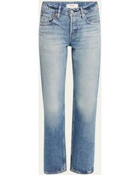 Moussy - Trigg Straight Low-rise Jeans - Lyst