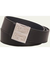 Givenchy - 4g-buckle Reversible Leather Belt - Lyst