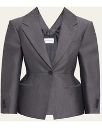 Givenchy - Slashed Wool Single-Breasted Jacket - Lyst