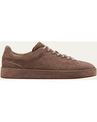 Loro Piana - Nuages Suede Low-top Sneakers - Lyst