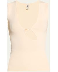 Sir. The Label - Kinetic Cut-out Beaded Tank Top - Lyst