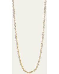 Suzanne Kalan - 18k Yellow Gold Fireworks Baguette Diamond Necklace - Lyst