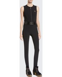Moncler Tuta Belted Stirrup Jumpsuit - Black