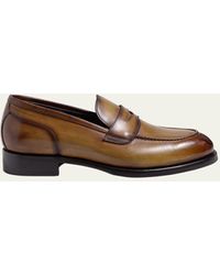Di Bianco - Miseno Calf Leather Penny Loafers - Lyst