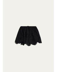 Matteau - Broderie Mini Skirt - Lyst