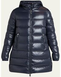 Moncler - Courcelles Long Hooded Down Puffer Coat - Lyst