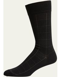 Marcoliani - Windowpane Mid-calf Socks - Lyst