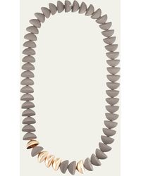 Vhernier - 18k Rose Gold And Titanium Eclisse Endless Necklace With Diamonds - Lyst